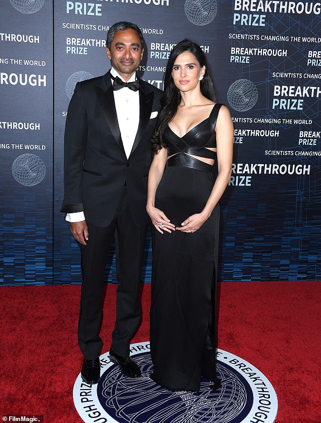 Palihapitiya (pictured with his wife), known for his advocacy for special purpose acquisition companies (SPACs) and co-host of the popular All-In podcast alongside Sacks, helped plan the sold-out event