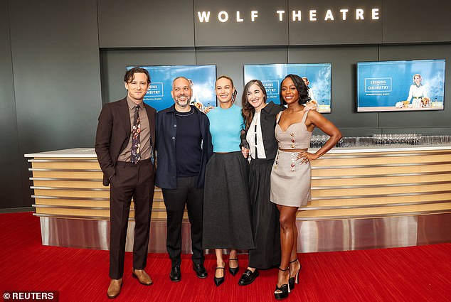 Producer Lee Eisenberg, director and producer Sarah Adina Smith, and cast members Brie Larson, Lewis Pullman and Aja Naomi King