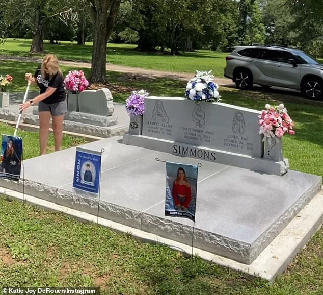 Family members work hard to maintain the grave, often sweeping and cleaning around it