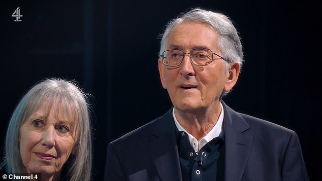 The Channel 4 show sees a series of musicians playing piano at train stations across the UK in an attempt to impress passers-by with their music (Duncan pictured with his wife)