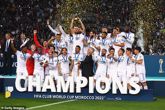 Real Madrid has won the competition five times in the last nine years