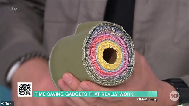 During Monday's episode, the cast saw a clip from the British program This Morning, in which the presenters were shown a roll of reusable toilet paper.