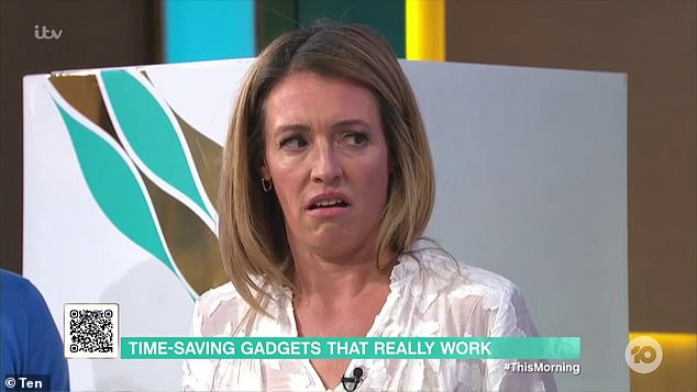 The reusable toilet paper horrified both ITV presenters Ben Shephard and Cat Deeley (pictured), who looked visibly baffled, and the cast of The Project in Australia.