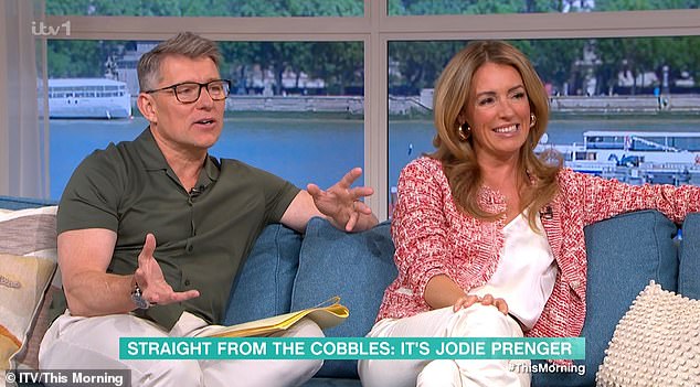 Ben and Cat burst into laughter as Jodie revealed the names of her rescue animals and how one of her chickens has to live indoors.