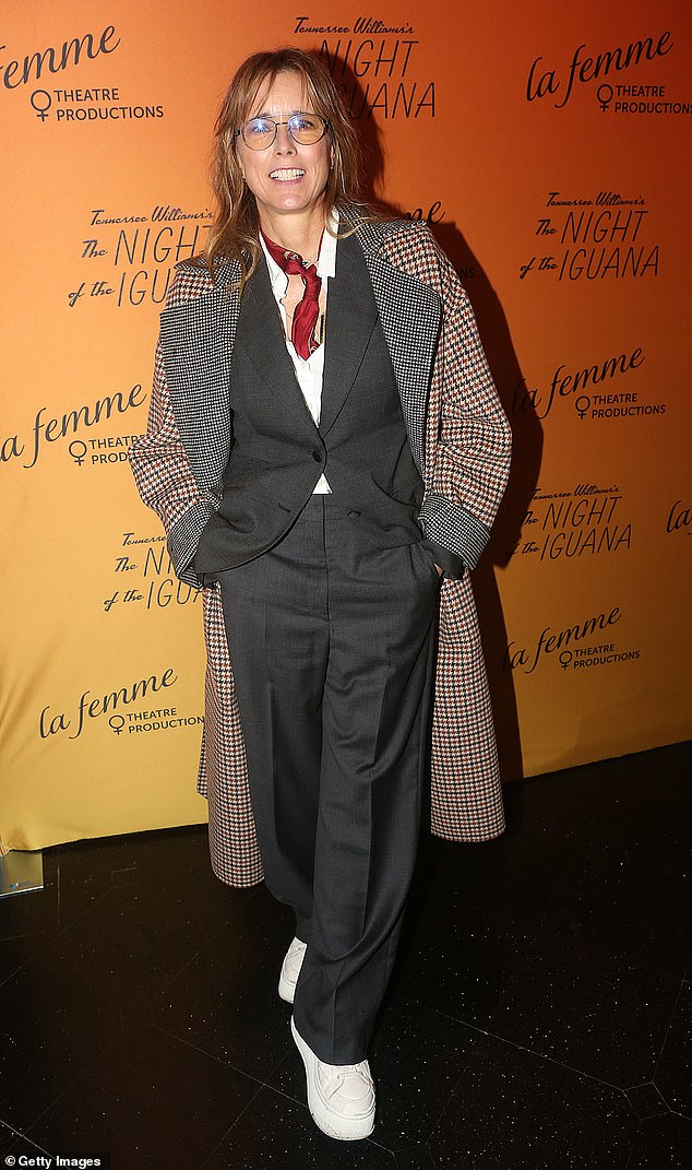 Mother is Tea Leoni;  seen at the opening night party of La Femme Theater's The Night of the Iguana at Sardi's in New York in 2023