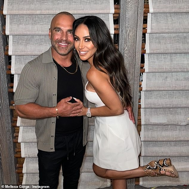 And she posed with her husband Joe Gorga.  'Hamptons!  In some of my favorite envy,” the reality TV dynamo wrote in her caption as Larsa Pippen, Tamra Judge and JWoww hit the like button