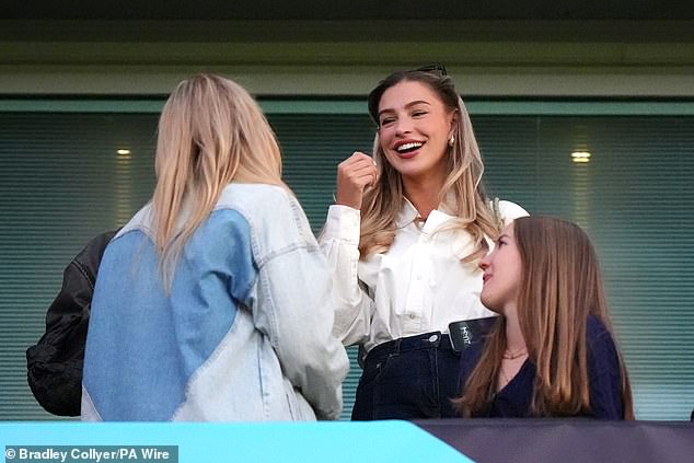 The former Made In Chelsea star accessorized with small, chunky gold earrings