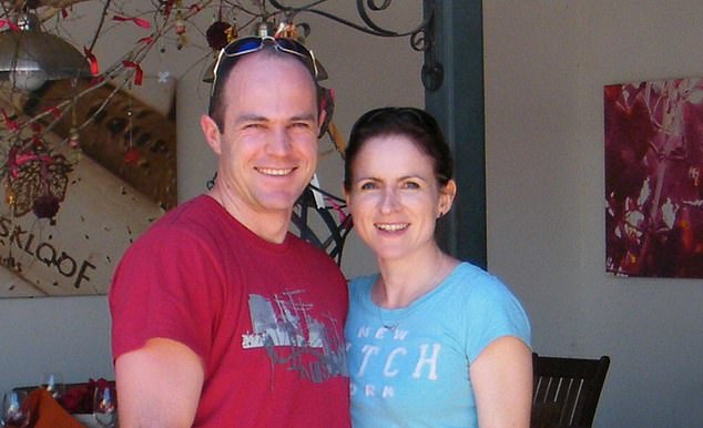 Emile Cilliers is pictured above on holiday with Vicky in 2011