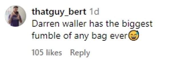 Fans took Plum's comments section to heart, highlighting how Waller 'fumbled the bag'