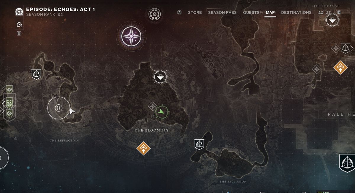 An image showing the Vision of the Traveler location