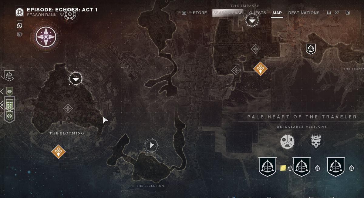 An image showing the Vision of the Traveler location