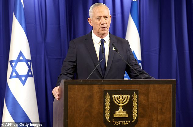 Israeli war cabinet member Benny Gantz announced his resignation from the government on Sunday