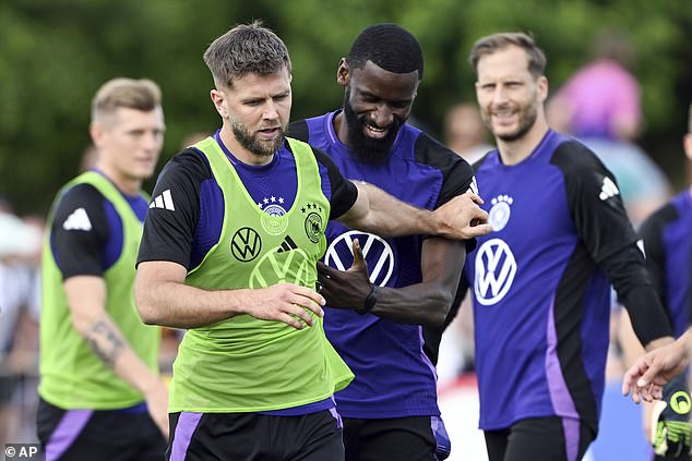 The players clashed during training just days before the hosts were due to kick off Euro 2024