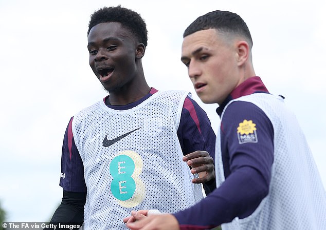 Bukayo Saka and Phil Foden were also missing from Stelling's line-up for the opening match