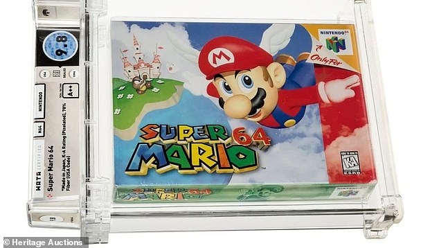 Sealed and unopened Mario 64 carts are worth a lot