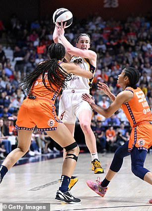 Clark is averaging 16.8 points, 6.3 assists and 5.3 rebounds per game so far in her rookie season