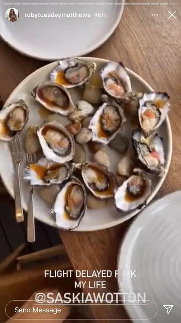 In October 2020, Ruby came under fire after holding up a delayed Jetstar flight while tucking into oysters at a fancy restaurant