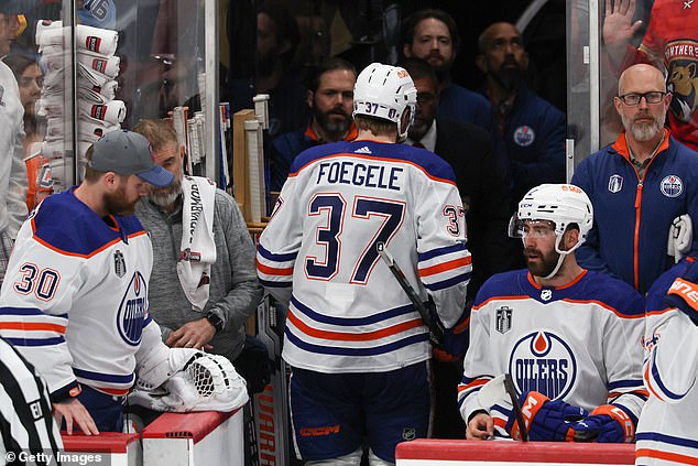 Foegele was given his marching orders two days after returning to the Oilers' lineup on Saturday.