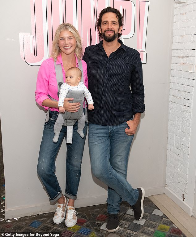 Amanda welcomed Elvis in June 2019 with her late husband Nick Cordero, shown together in August 2019 in New York City, who died in July 2020 at age 41 after being diagnosed with COVID-19.