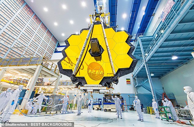 NASA's James Webb Space Telescope (pictured) was built to 'look back in time', as far back as 13.5 billion years ago - but the latest discovery is surprisingly recent