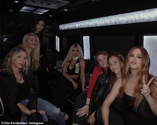 The ladies went to the concert near Palm Springs in a luxury party bus