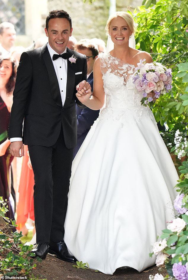 The presenter married his former personal assistant, Anne-Marie Corbett (pictured) in 2021 and last month the couple welcomed their first child together, son Wilder Patrick McPartlin.