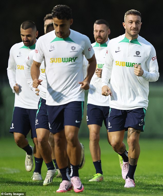 The Socceroos were in ominous form during World Cup qualifying, scoring 17 goals in five games (Daniel Arzani and Adam Taggart pictured)