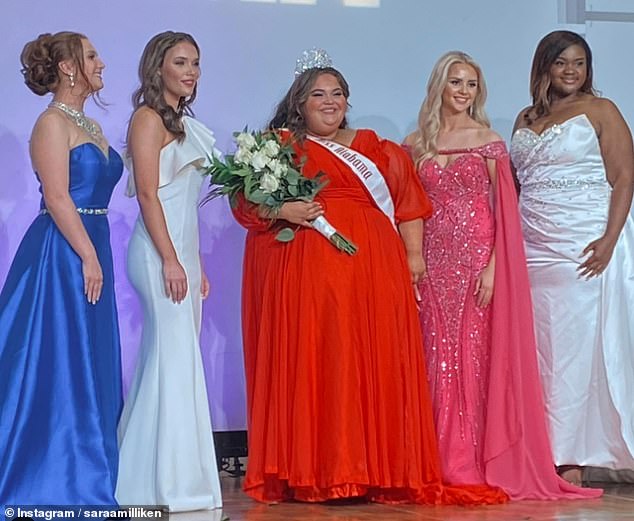 Sarah Milliken, 23, was overjoyed when she won the top prize in the National American Miss pageant