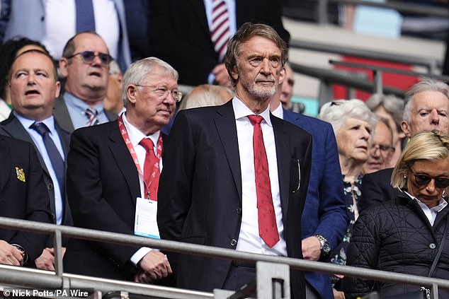 Sir Jim Ratcliffe (pictured) and his leadership team are currently assessing Man United's season and could sack Ten Hag due to his side's indifferent form