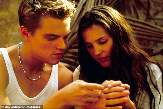 In the 2000 film The Beach, backpacker Richard (Leonardo Di Caprio) (left) begins a romance with Françoise (Virginie Ledoyen) (right), on a secret beach, where he later has sex with her.