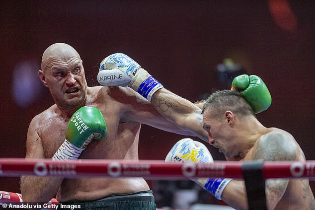 Fury (left) recently suffered the first defeat of his professional career against Oleksandr Usyk (right)