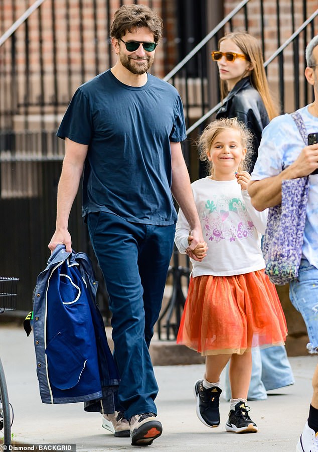 Cooper notably welcomed his seven-year-old daughter Lea in March 2017 — who he shares with ex and supermodel Irina Shayk;  Bradley and Lea seen in New York in May