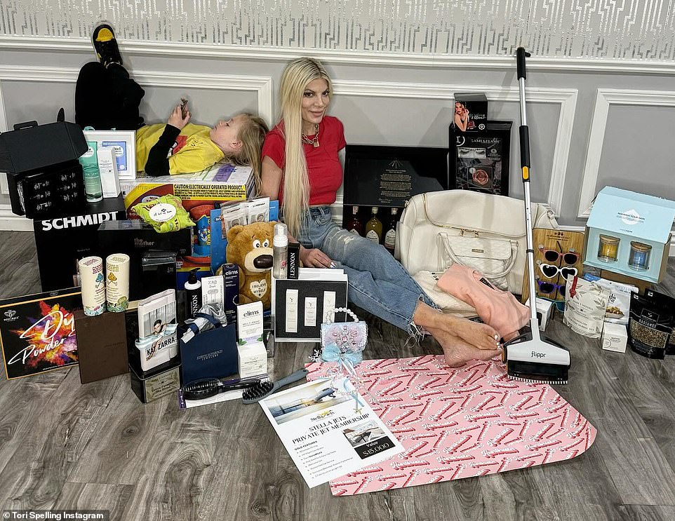 In an Instagram post promoting a Valentine's Day giveaway, Tori posed among the household items up for grabs on what appeared to be the floor of the new home.