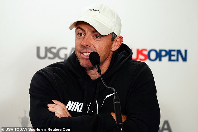 McIlroy, who won the major in 2011, addressed the media on Tuesday - hours before DailyMail.com broke the news