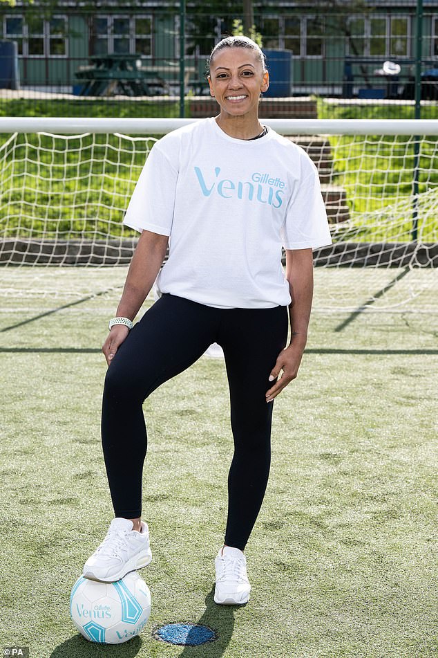 Downie is supporting a Venus campaign to tackle skin consciousness, which has been identified as a key barrier in women's sport