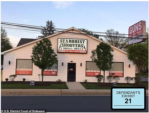 The gun shop in Wilmington, Delaware, where Hunter Biden bought a gun in 2018