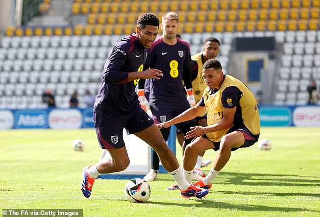 Jude Bellingham (centre) is one of a number of young players with significant European experience