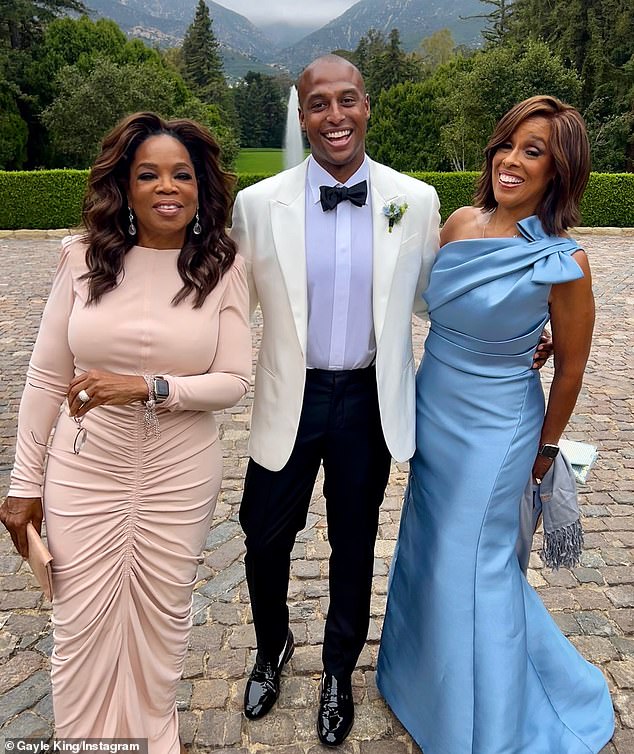 Oprah hosted the wedding of Gayle's son William Bumpus Jr. this year.  on her estate