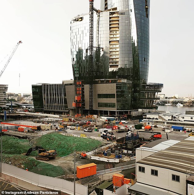 Pantziaros is alleged to have duped major companies, including St Basil's, a major aged care company with five residential homes and 650 staff across Sydney, and Blue Steel, the construction company behind the Crown Casino in Barangaroo on the city's harbor (photo)