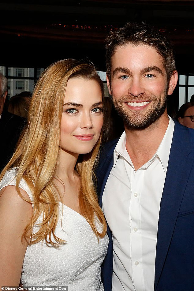 Chace's last public relationship was with actress Rebecca Rittenhouse.  The couple split in 2018;  seen in 2015