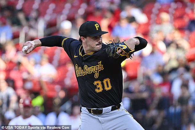 He allowed five hits and struck out eight in 6 1/3 scoreless innings for the Pirates