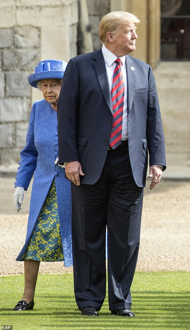 Donald Trump's meeting with Queen Elizabeth in 2018 caused a stir.  The US president broke royal protocol by walking in front of the monarch as the pair inspected the Guard of Honor at Windsor Castle