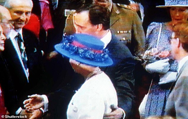 Australian Prime Minister Paul Keating broke royal protocol by putting his arm around Queen Elizabeth II during her tour of Australia in 1992