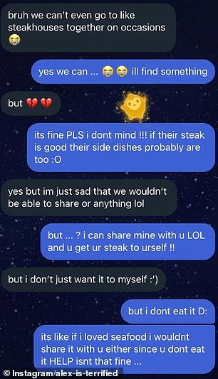 Girlfriend is devastated that she can't share meat