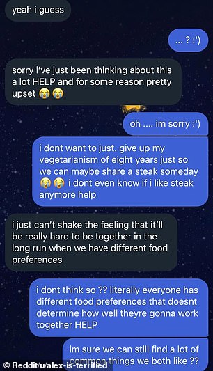 Friend is willing to share vegetarian dishes