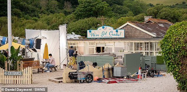 The pair performed a scene set in a seaside cafe, We've Got Crabs.