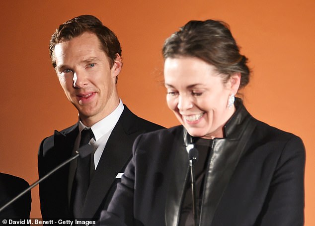 Their performance in the Southern Province comes just weeks after Benedict lifted the lid on his wild karaoke night with friends Olivia, Amy Adams and Melissa McCarthy after the 2019 BAFTAs (Olivia and Benedict pictured in 2016)