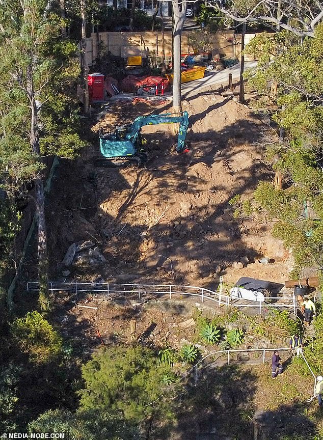 The old house was demolished last July (photo)