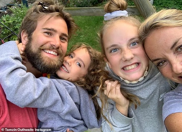 She has been in a relationship with Tom, who is 20 years her junior, for six years after they met at a yoga class in 2017, and he now lives with her and her two daughters.