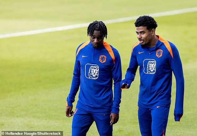 Maatsen (right), 22, has now joined the Dutch squad in Wolfsburg for Euro 2024